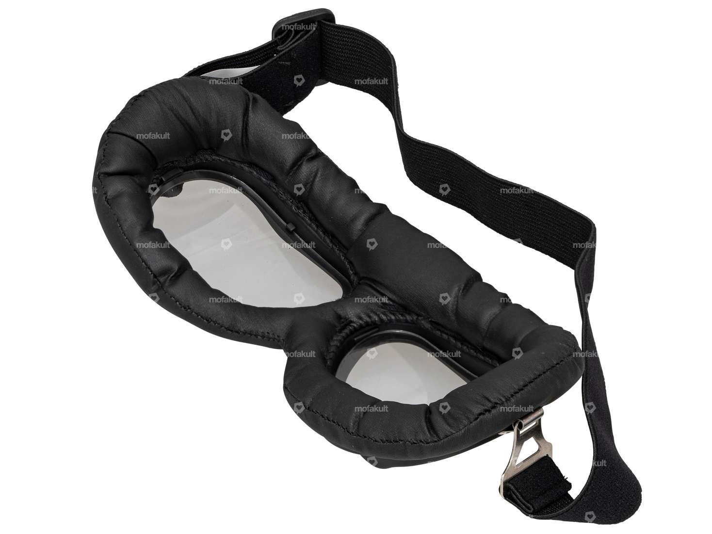 Lunettes d'aviateur rondes noires Carousel Image 2