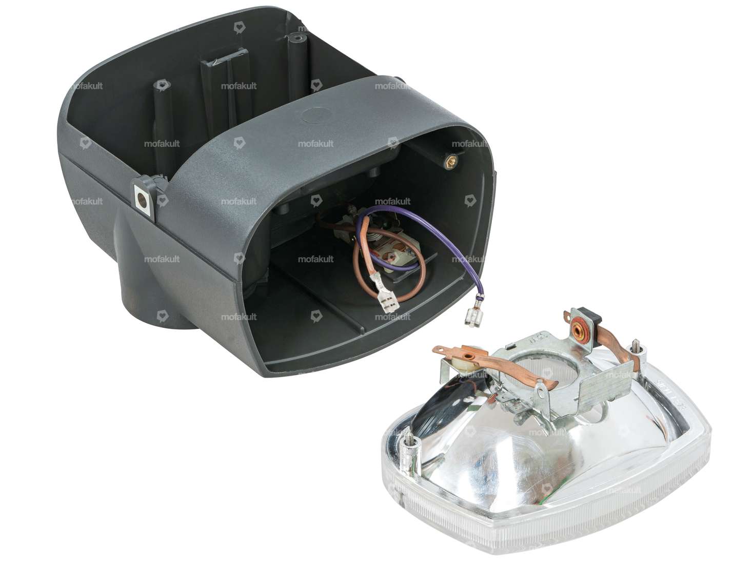 Siem headlight gray NOS | Piaggio Ciao PX, C24 Carousel Image 3