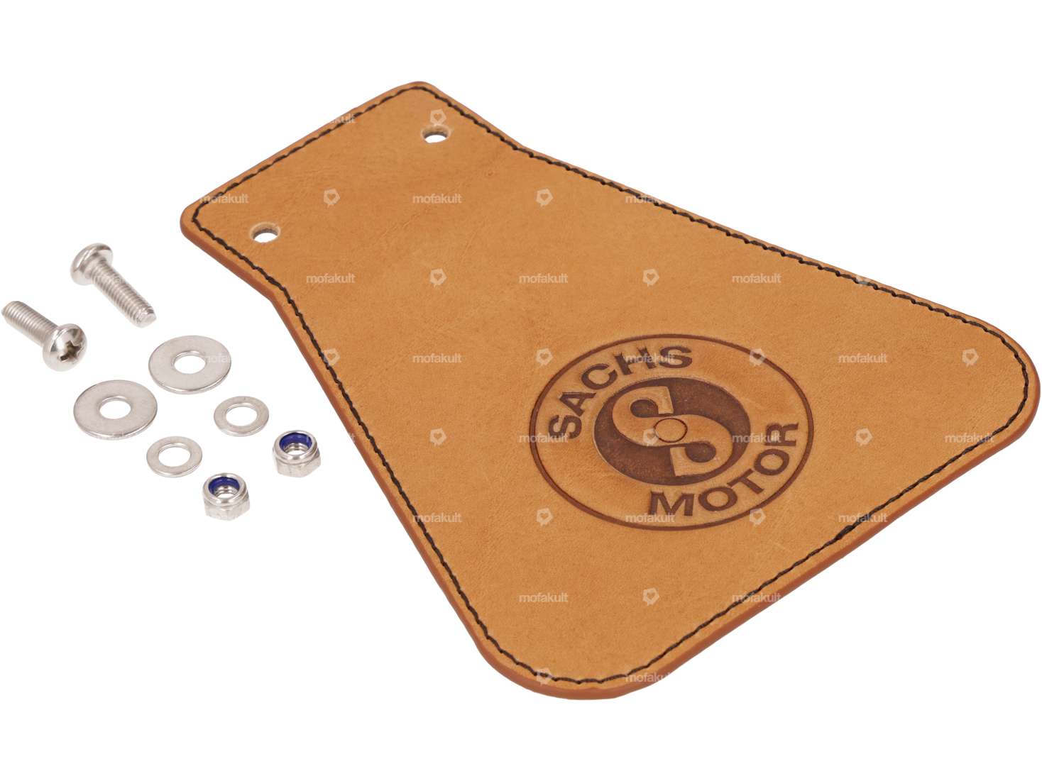 66HEROES Chiffon anti-éclaboussures "Sachs" étroit Cuir Carousel Image 2