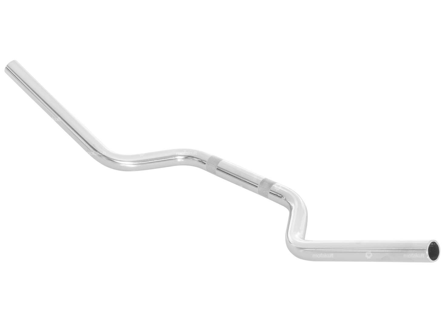 Guidon plaque de fourche 10.5 cm courbé chrome Carousel Image 2