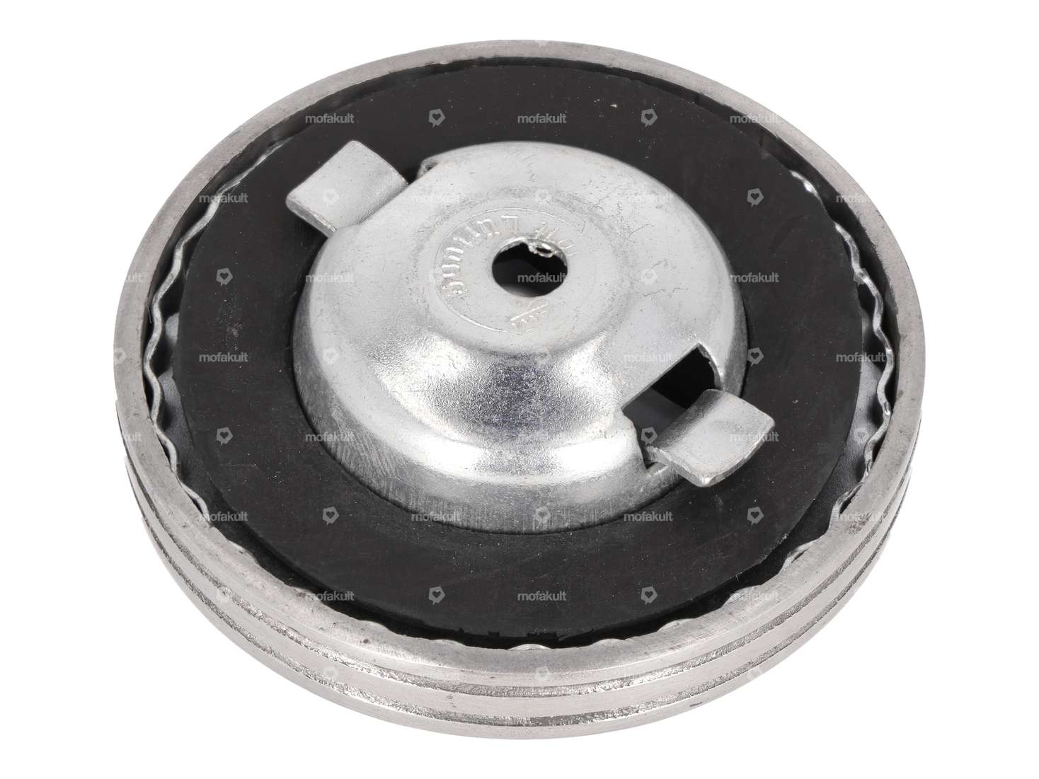 Bouchon de réservoir "6 champions allemands sur Zündapp 1961" 40 mm baïonnette Carousel Image 2