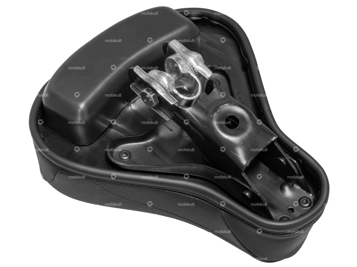 selle basse à suspension avec boîte à outils noire (qualité 1A) Carousel Image 4