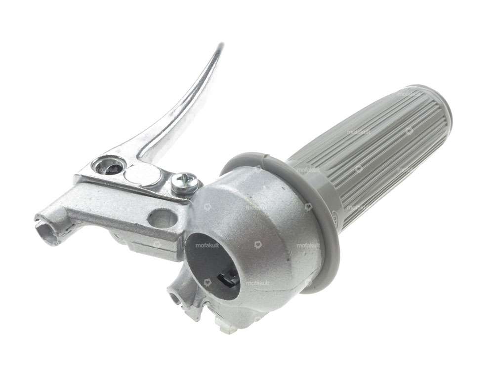 Throttle grip solid cast pointed gray Carousel Image 2