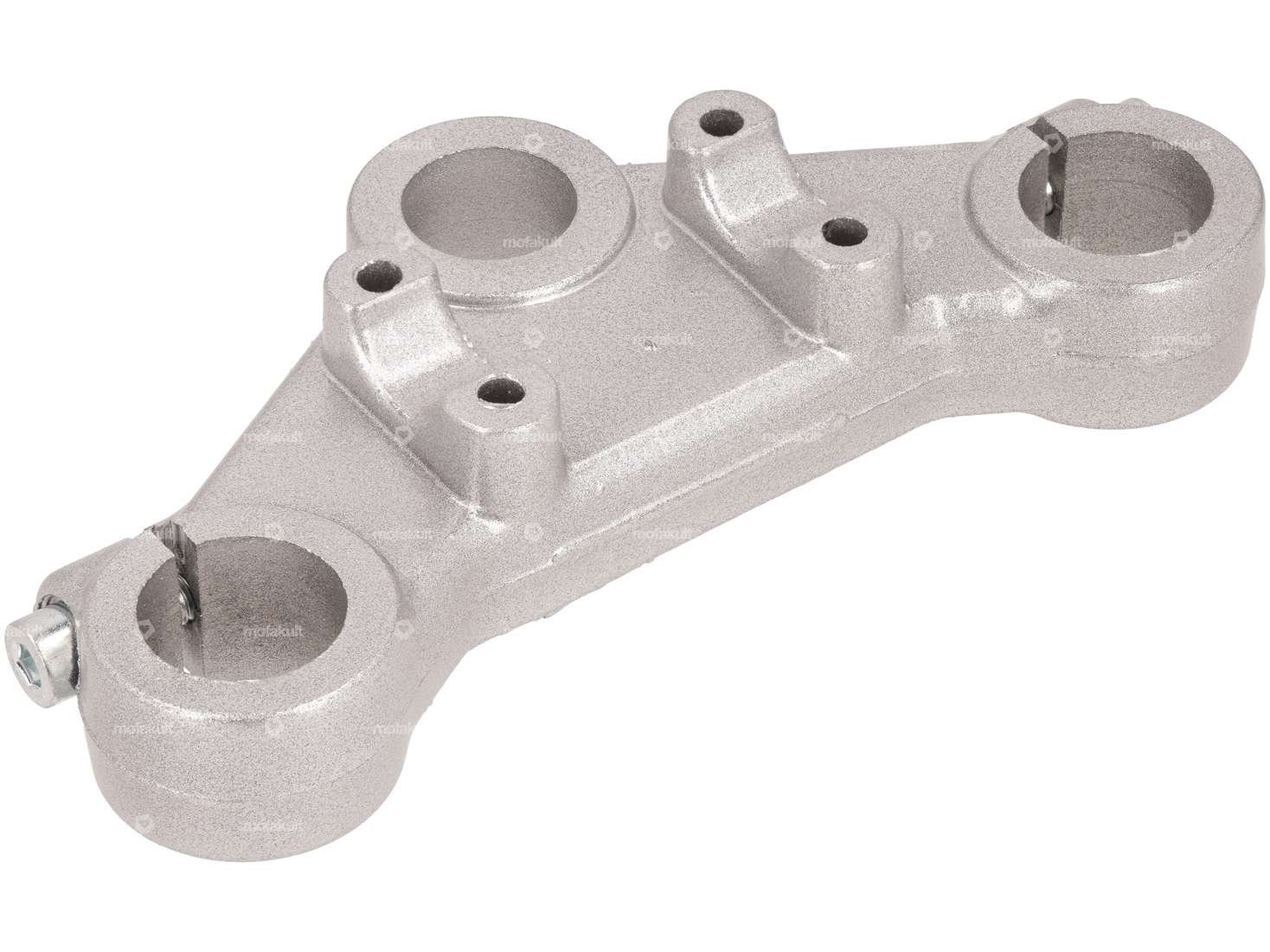 EBR Té de fourche supérieur alu (Ø 28 mm longerons) argenté Carousel Image 1