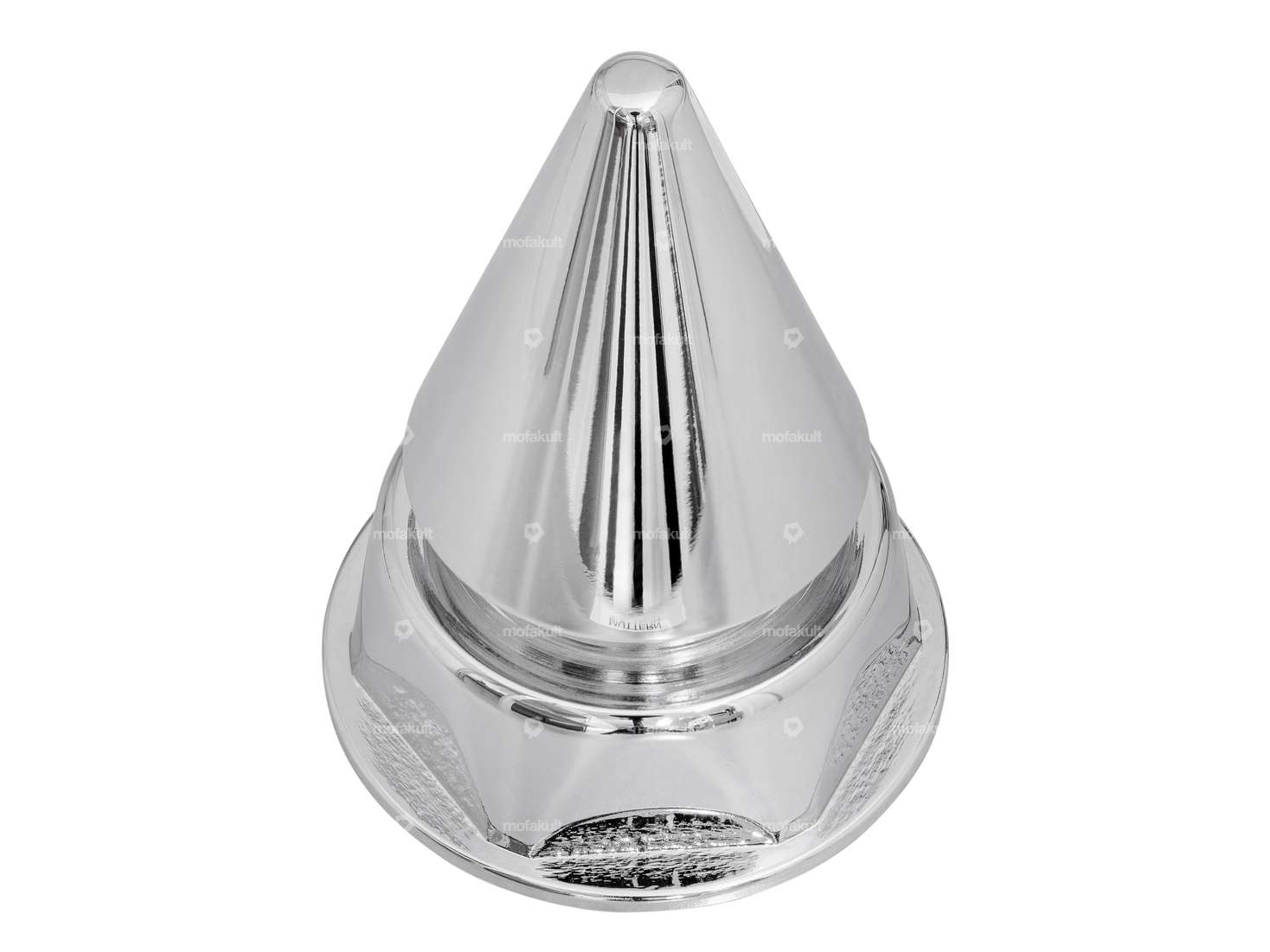 66HEROES Écrou de pivot de fourche 1" / 24G fermé pointu Plaque de fourche Chrome Carousel Image 1