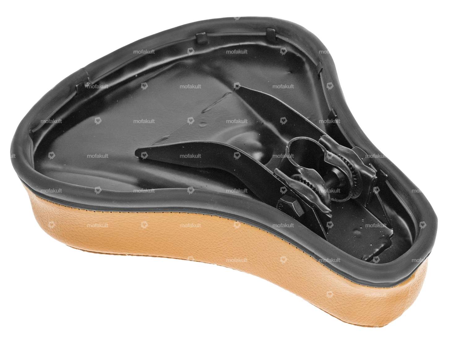 Selle "PUCH" écriture extra plate beige Carousel Image 4