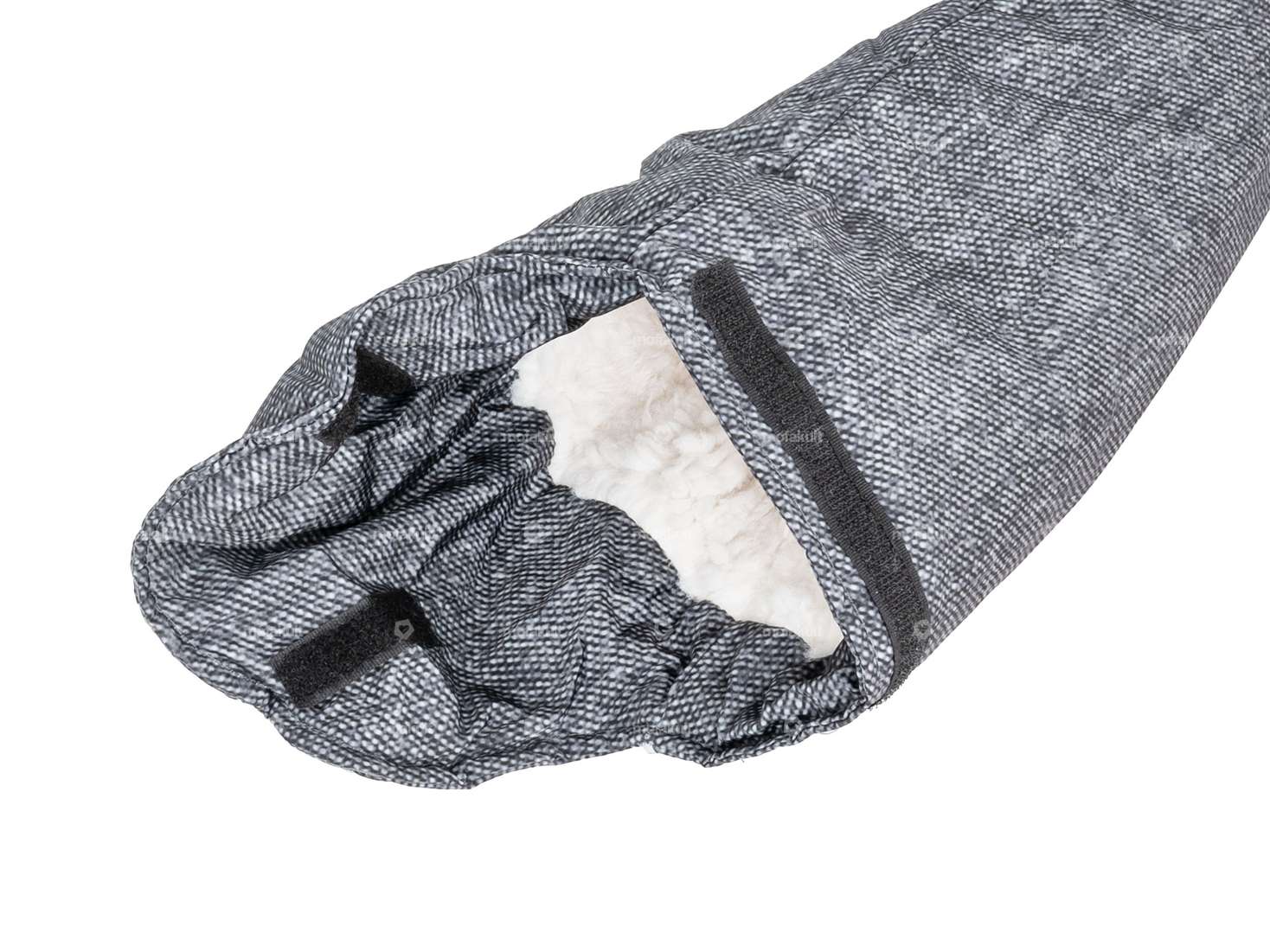 wobs protège-mains doublé long gris Carousel Image 2