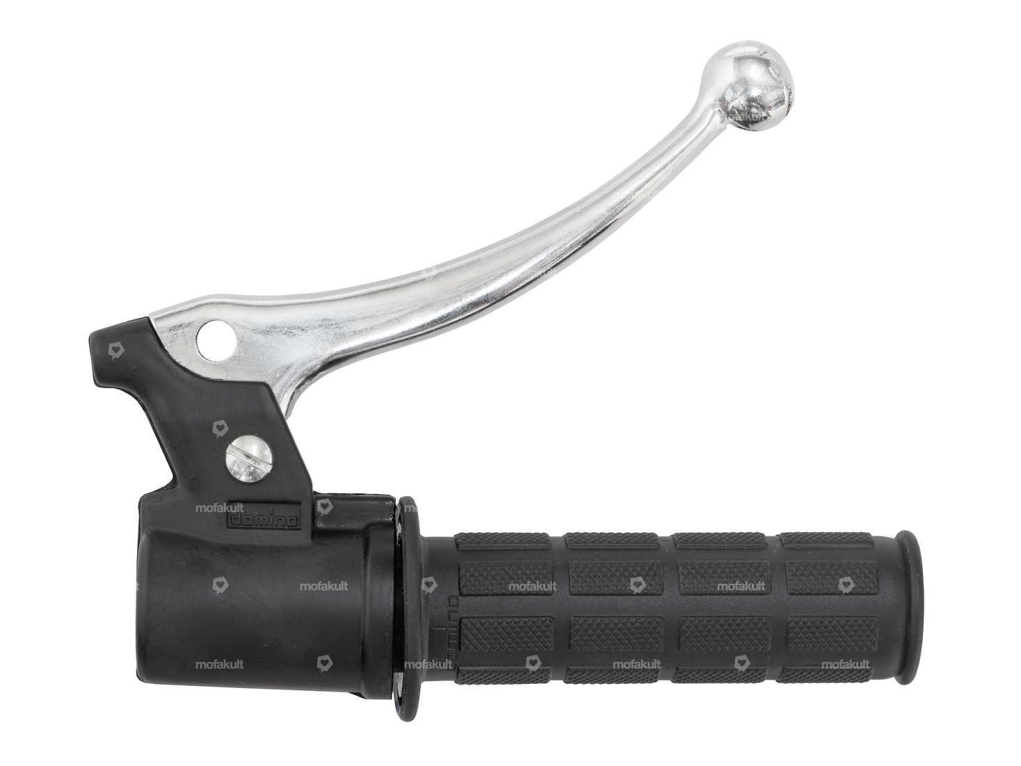 Poignée de gaz Domino en aluminium noir Carousel Image 1