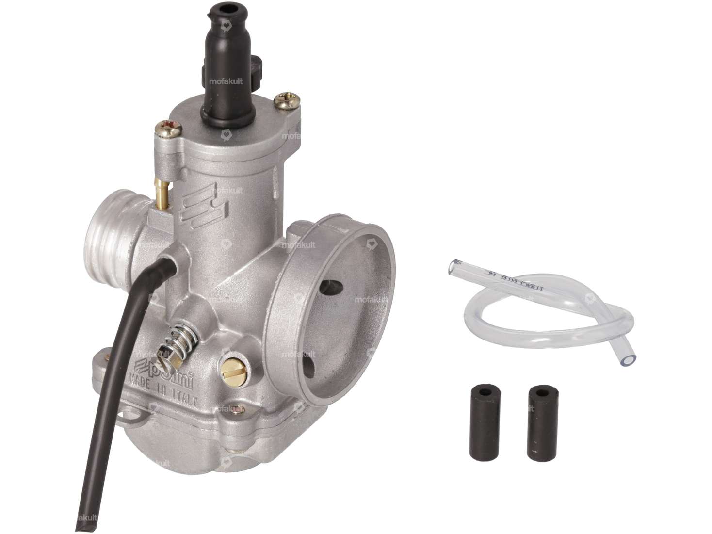 Carburateur Polini CP 19 mm (Handchoke) bride en caoutchouc Carousel Image 2