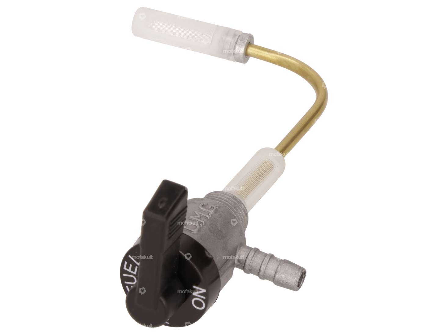 OMG robinet d'essence horizontal M12x1 (avec écrou) sortant par le bas Carousel Image 2