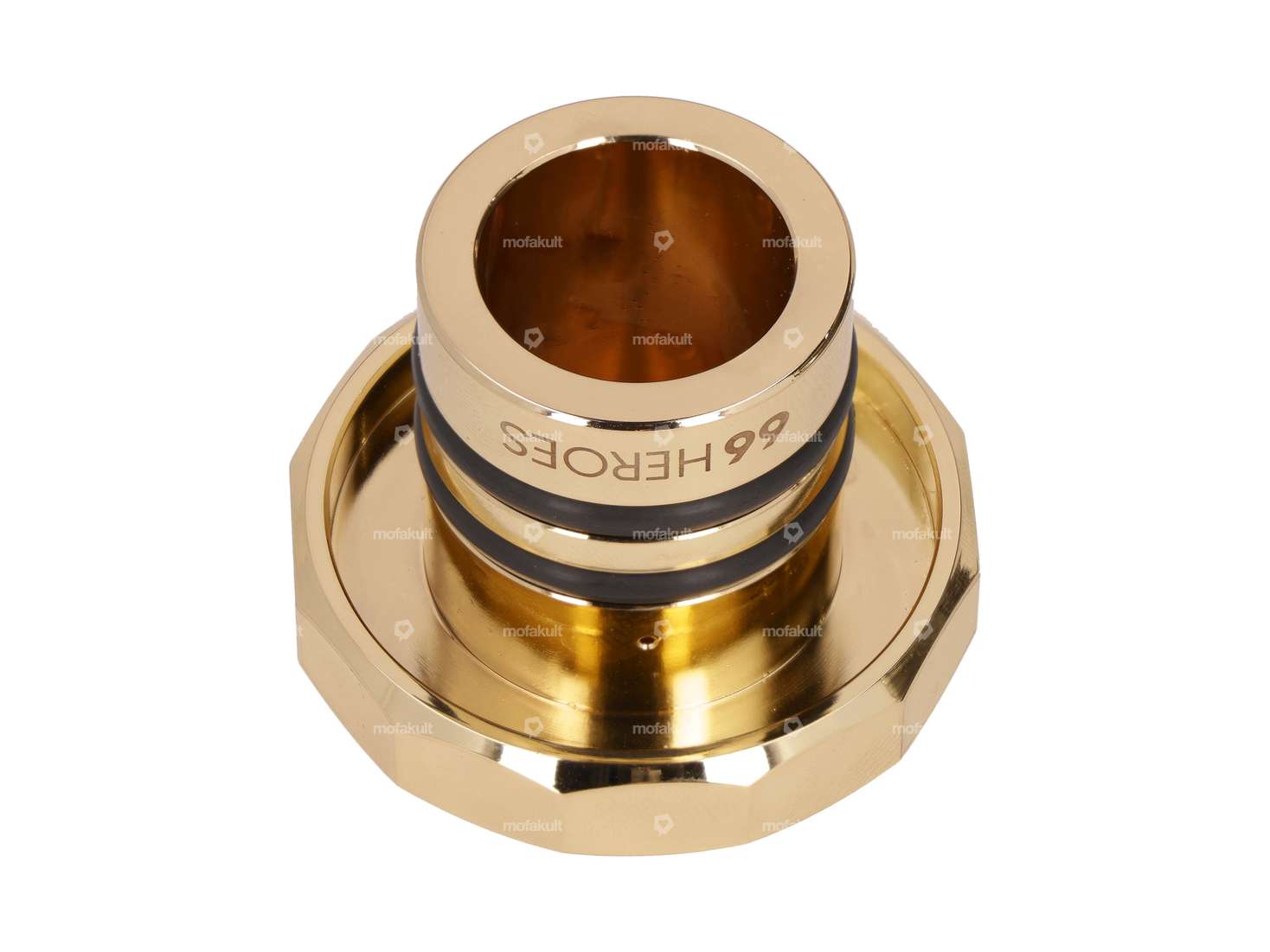 66HEROES Bouchon de réservoir carré or | Puch Maxi Carousel Image 2