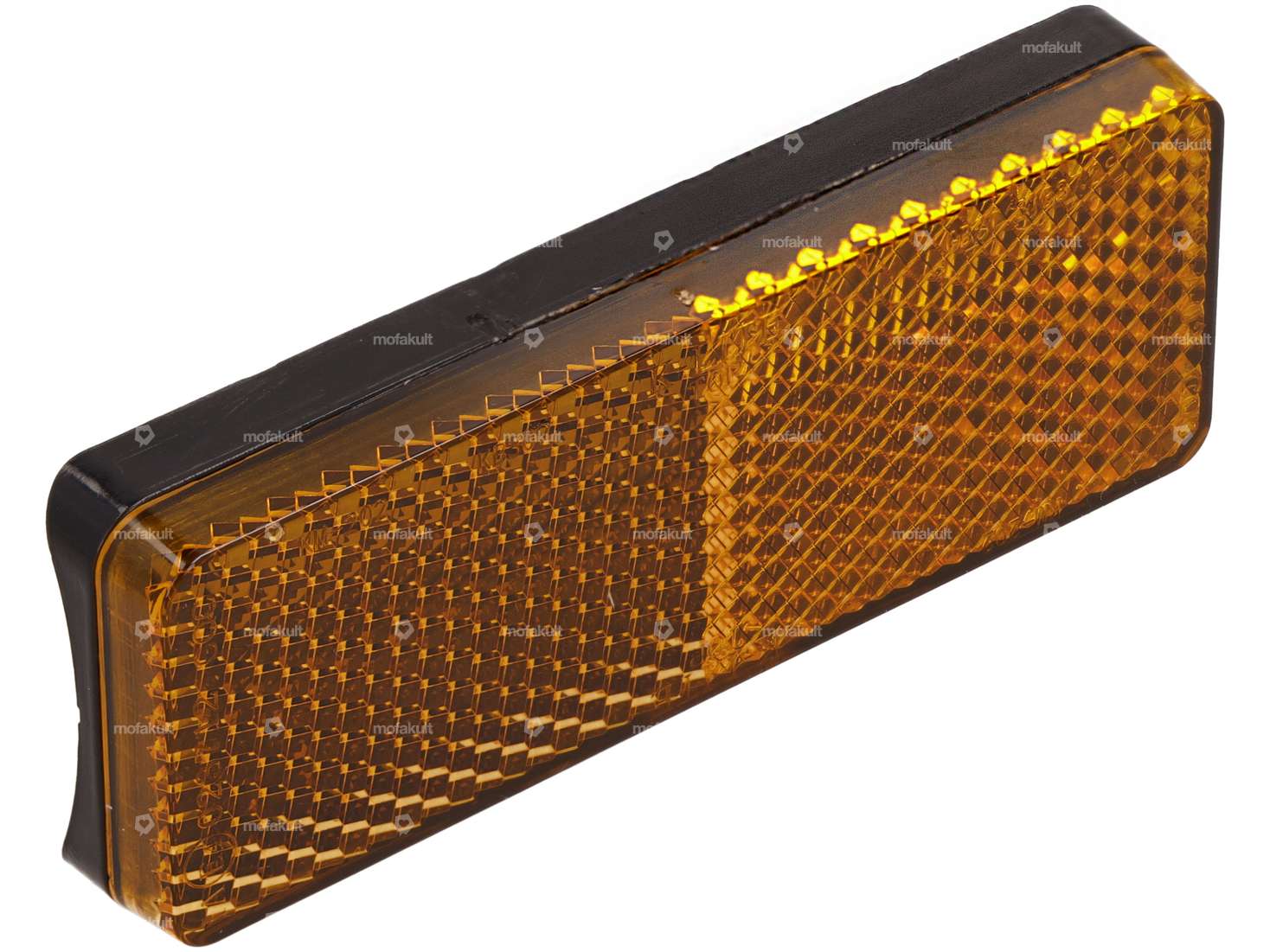 Réflecteur 89 x 35 mm autocollant (dos bombé) orange Carousel Image 1