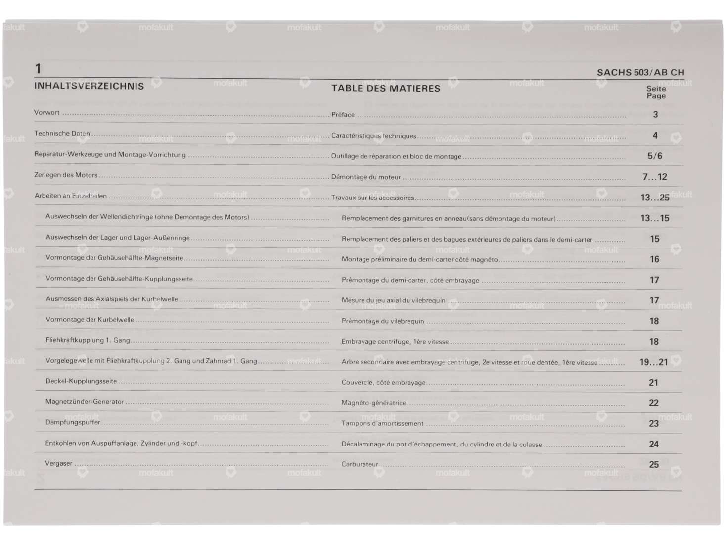 Manuel de réparation | Sachs 503 AB CH Carousel Image 2