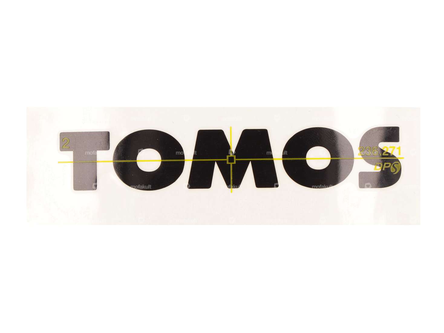 Sticker "Tomos" black 94 x 16.6 mm foil plot original Carousel Image 1