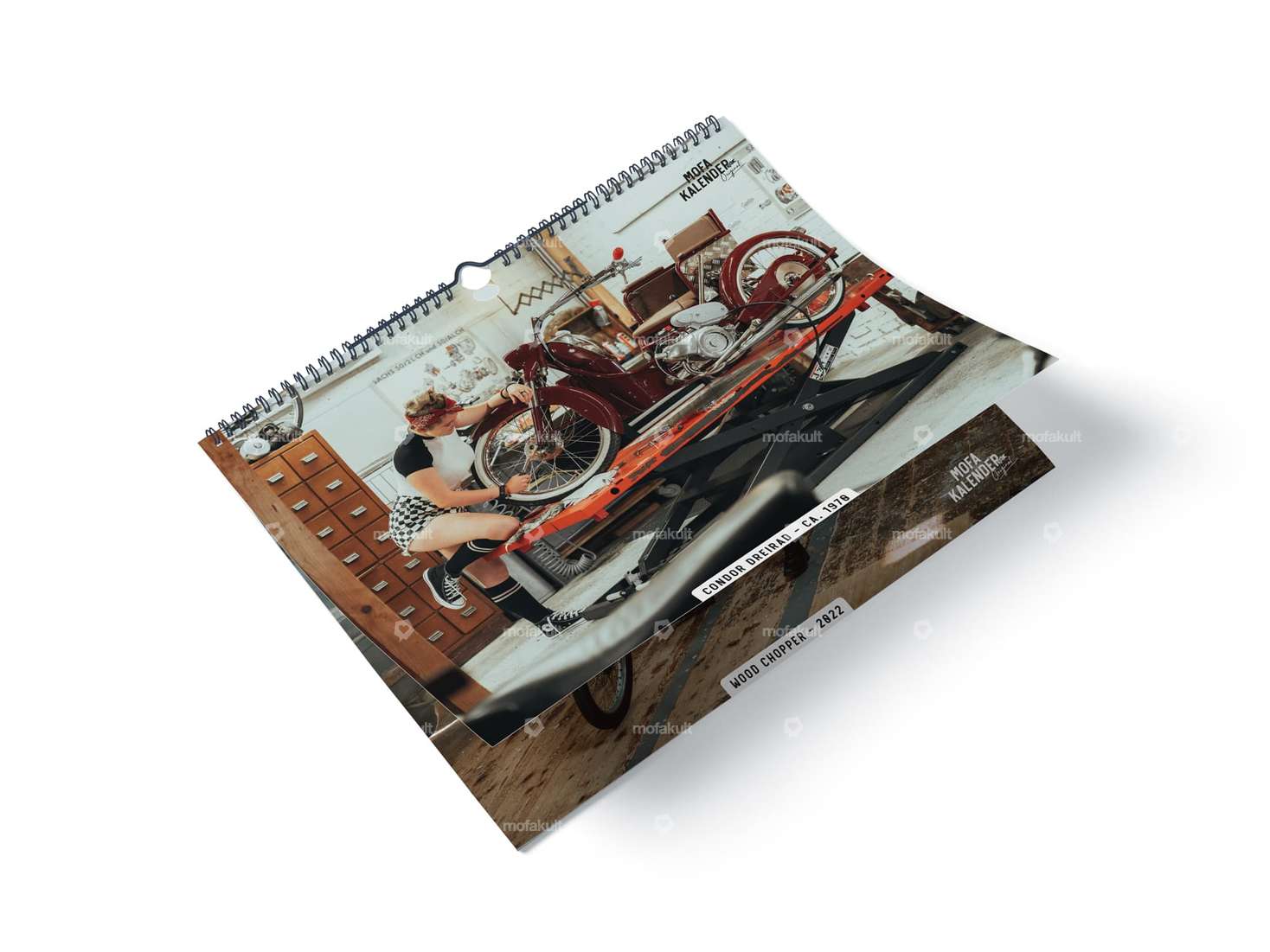 2024 Calendrier "original" pour cyclomoteurs Carousel Image 3