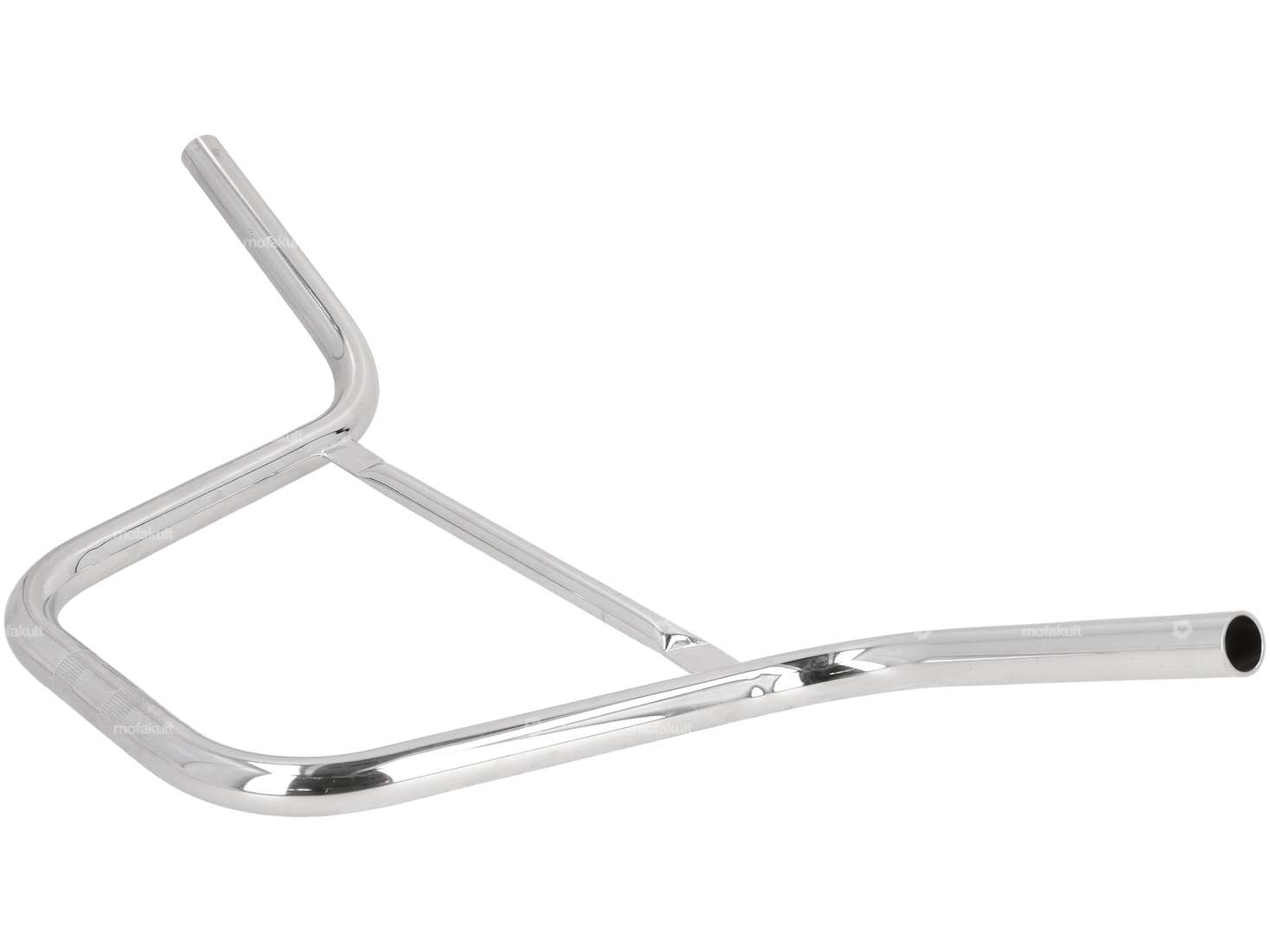 Handlebar fork plate 30 cm curved with chrome strut Carousel Image 2