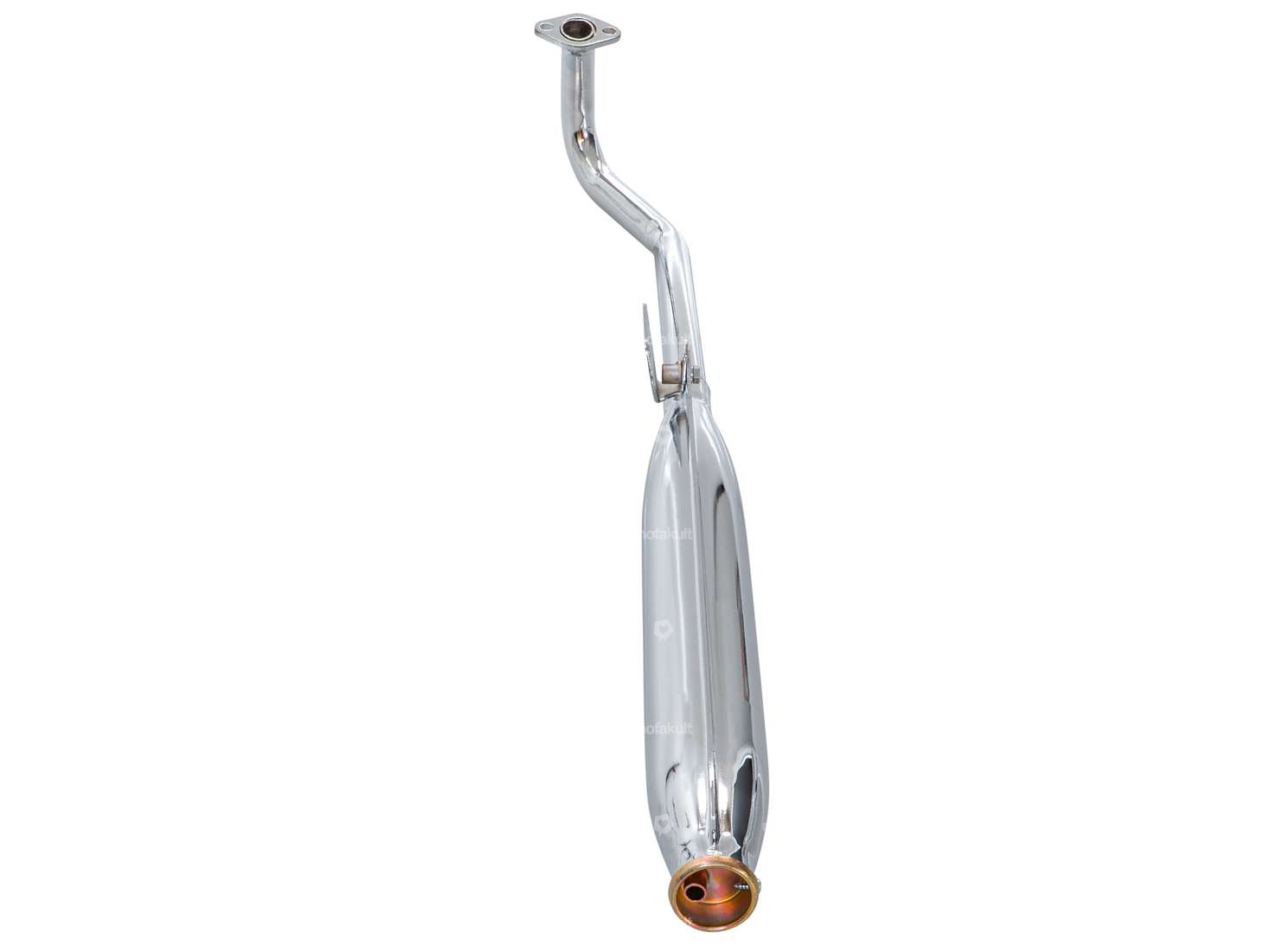 Echappement 25 mm sortie inclinée chrome | Tomos Carousel Image 4