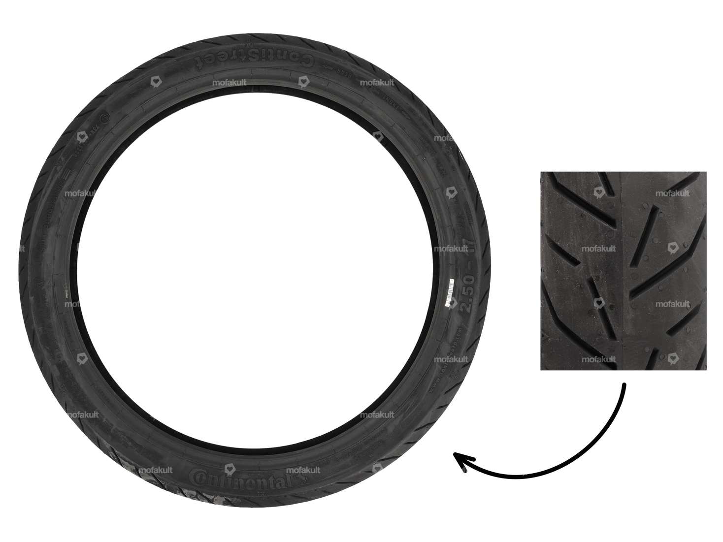 Pneus Continental ContiStreet 2.5 x 17" semi-slick Carousel Image 1