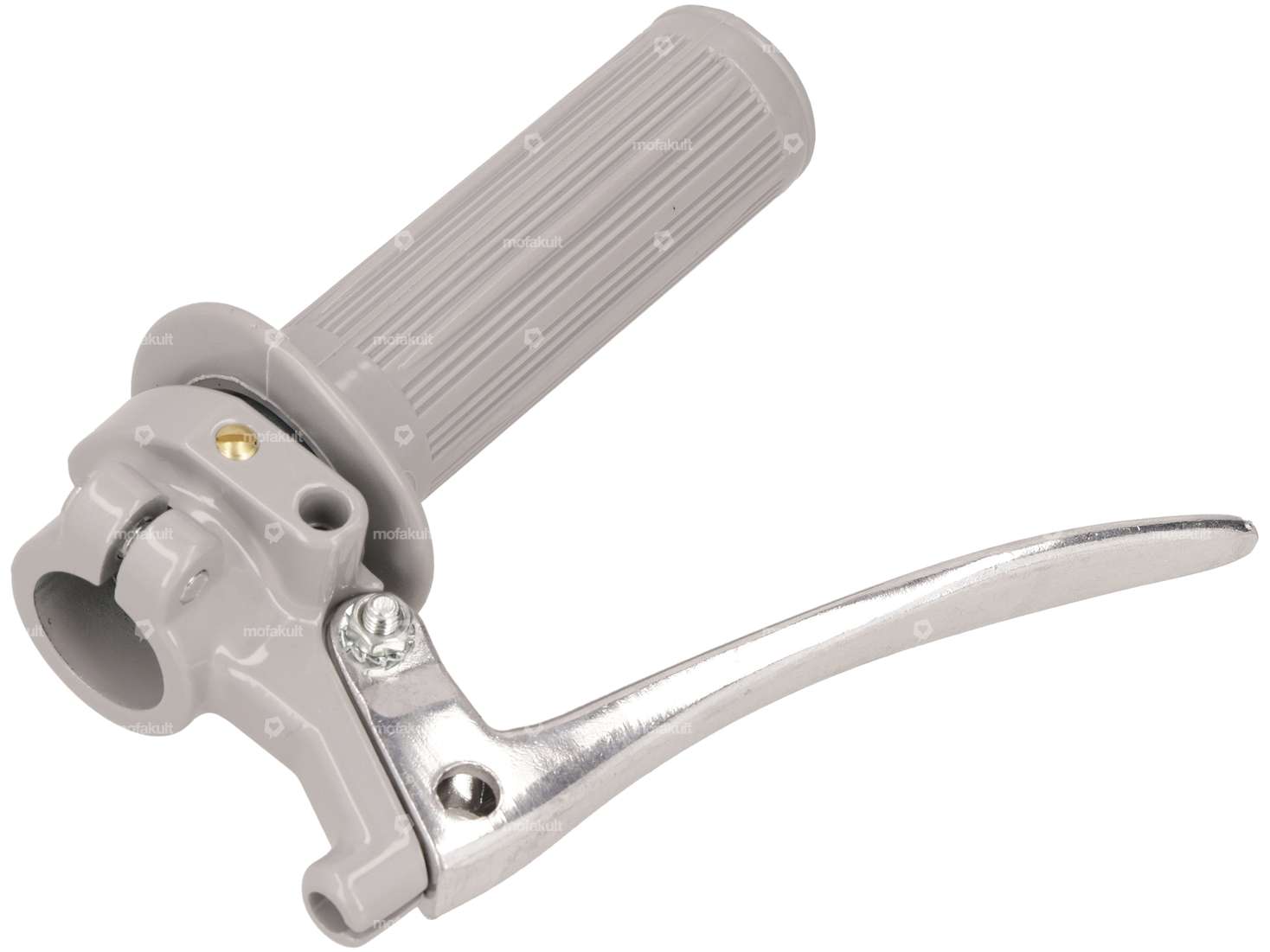 Throttle grip oldschool full cast pointed gray Carousel Image 3