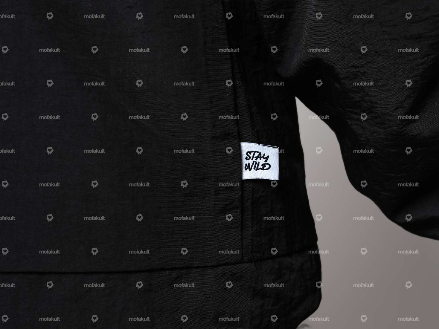 Veste coupe-vent KULTWEAR « Ride » noire / grise Carousel Image 9