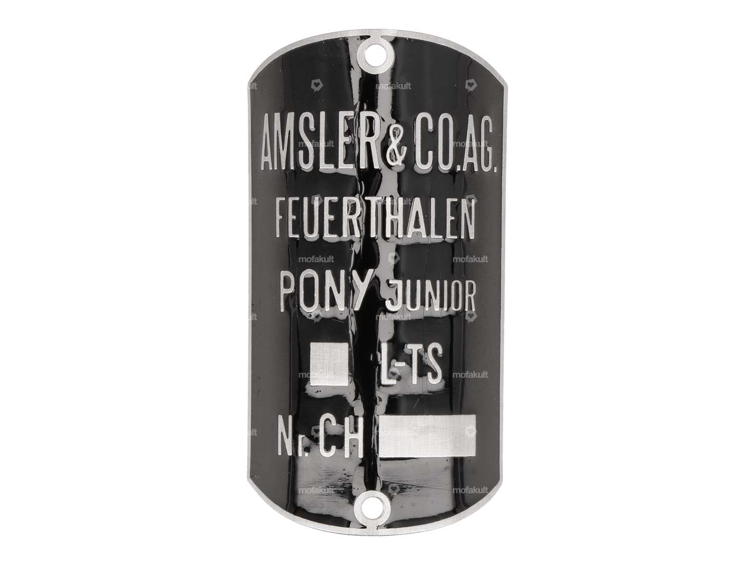 Plaque d'identification "L-TS" courbée (qualité B) | Pony 503 Junior Carousel Image 1
