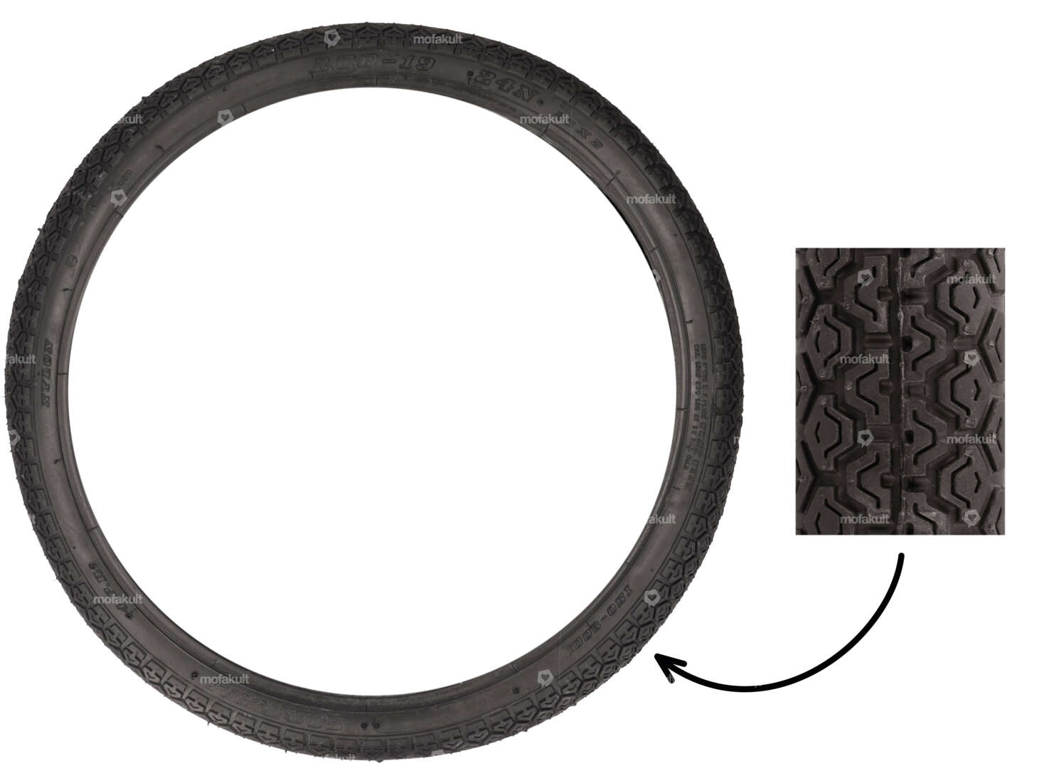 Pneu Fortune 2.00 x 19" F-899 4 P.R. Allround Carousel Image 1