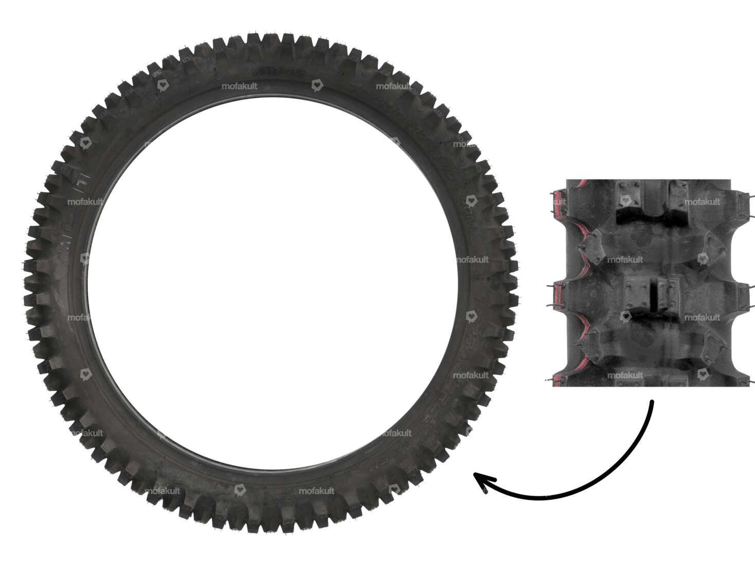 Mitas 70/100 x 17 Terra Force tires - MX SM Motocross Carousel Image 1