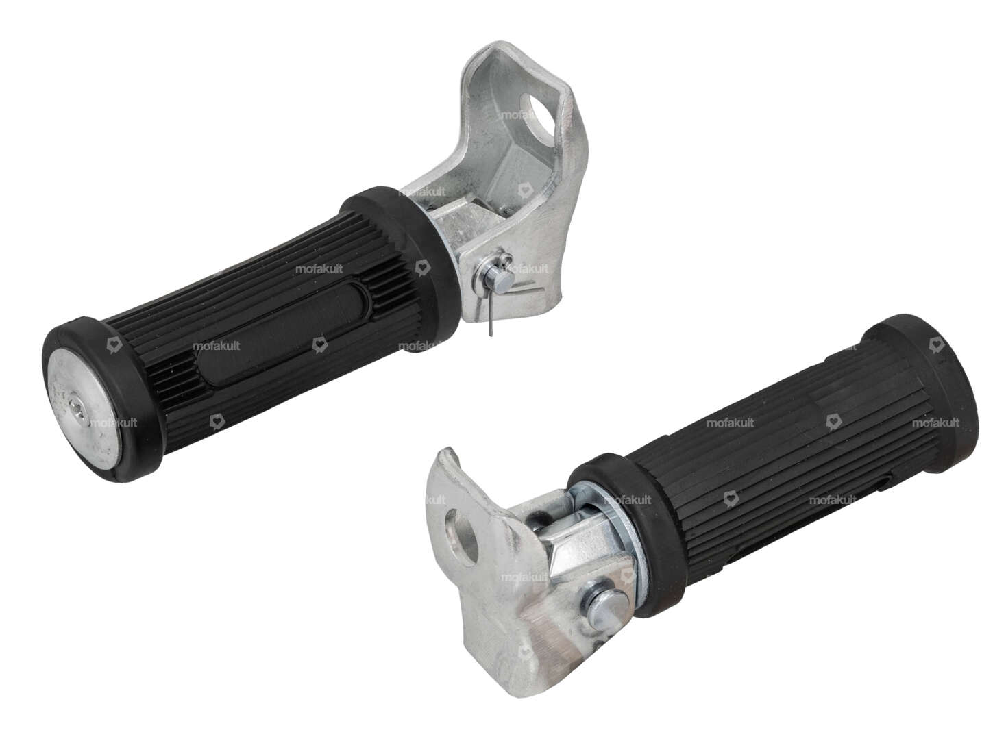 Repose-pieds ronds escamotables (fixation vers le bas) Carousel Image 1