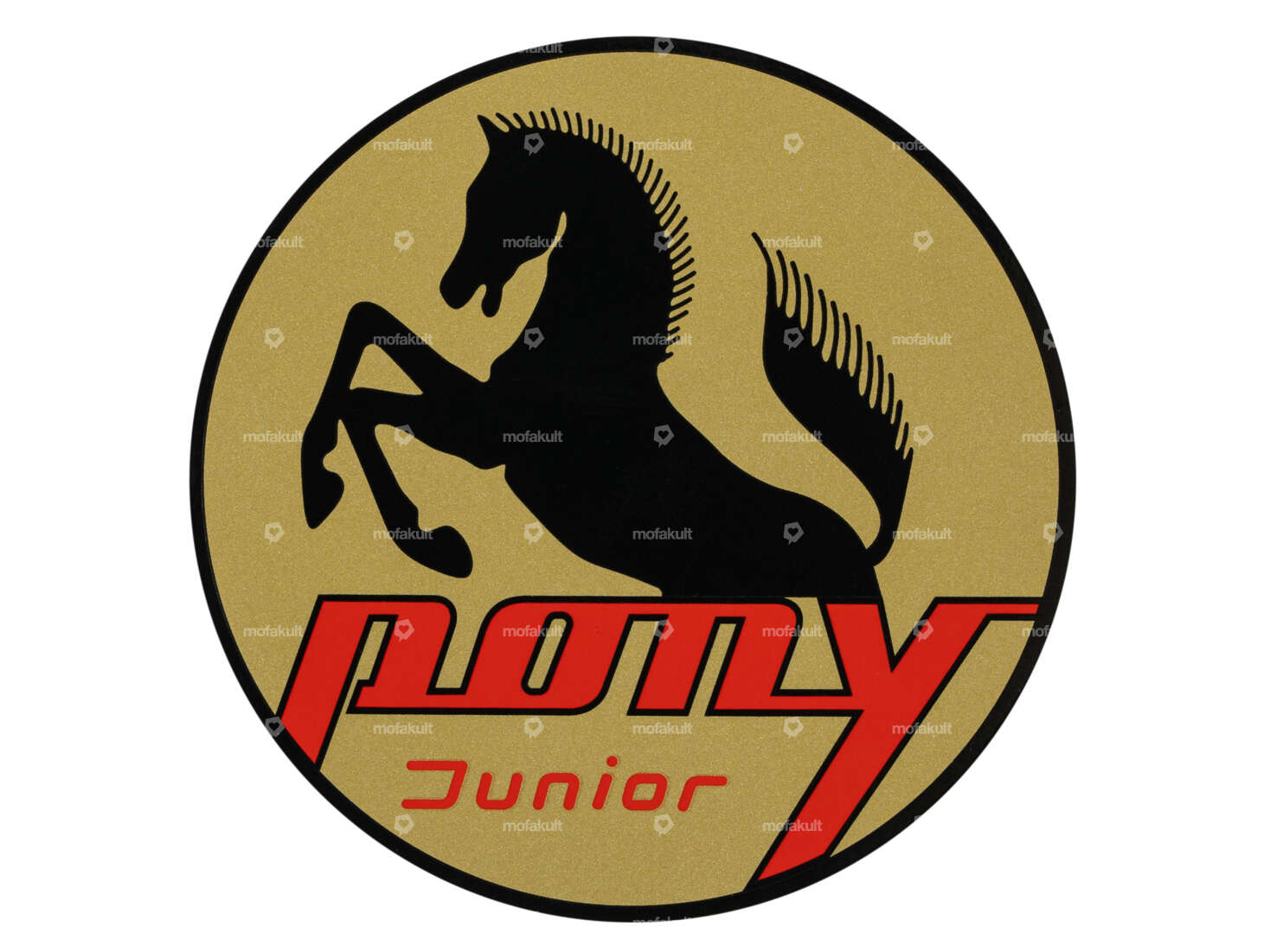Autocollant "Pony Junior" Ø 80 mm Armoiries Tank Sachs Carousel Image 1