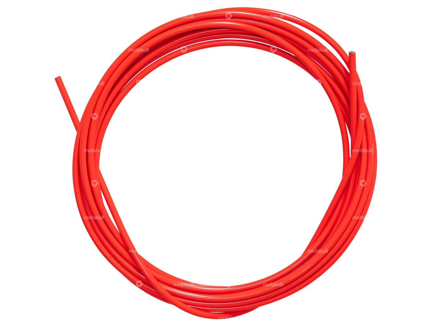Gaine de câble Ø 5 mm rouge (rouleau de 6 mètres) graissée PTFE Carousel Image 1
