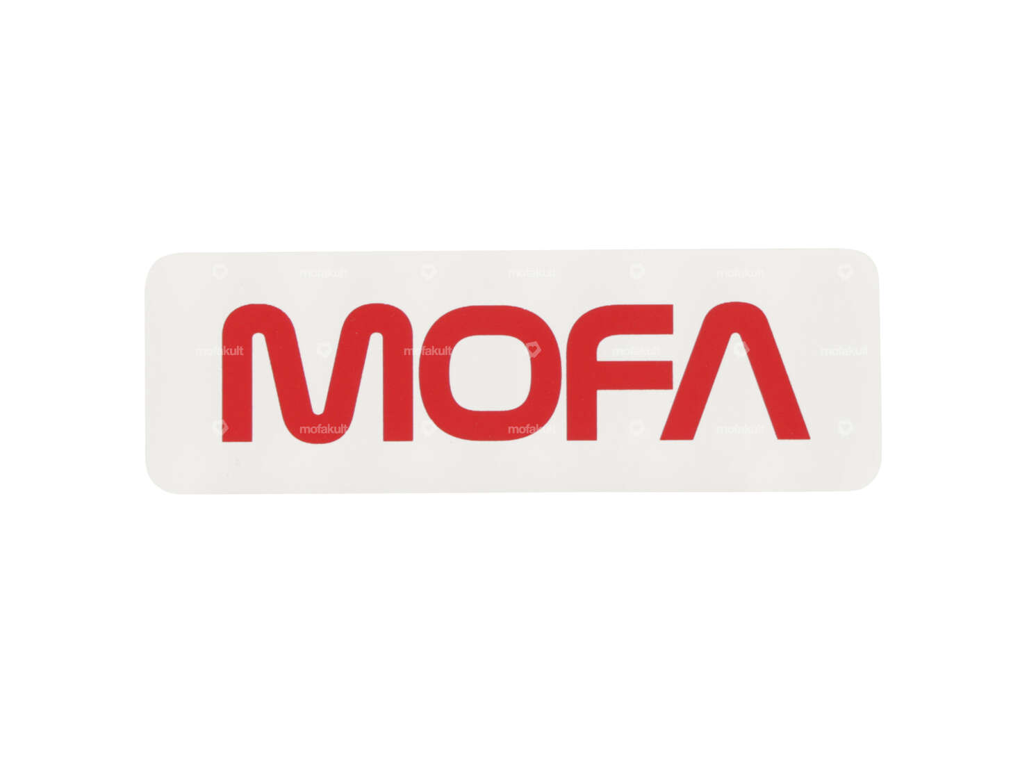 mk-Merch Autocollant "MOFA" 60 x 20 mm blanc Carousel Image 1