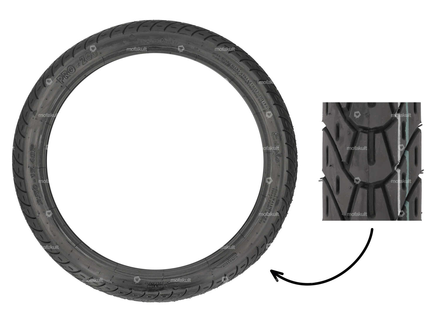 VeeRubber 2.50 x 17" tires VRM126 (V126) Allround Carousel Image 1