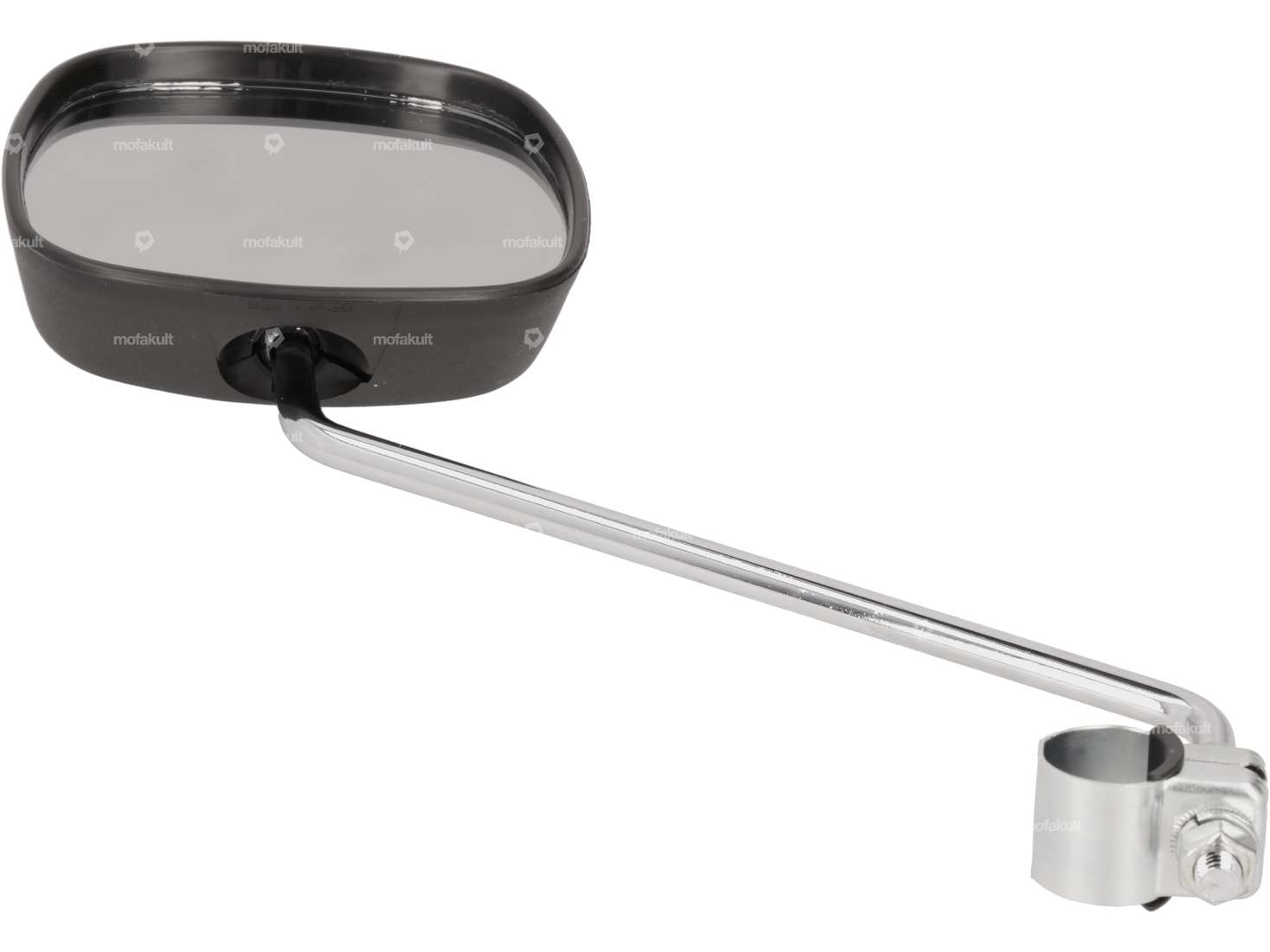 Bumm miroir rectangulaire standard noir / chrome Carousel Image 2