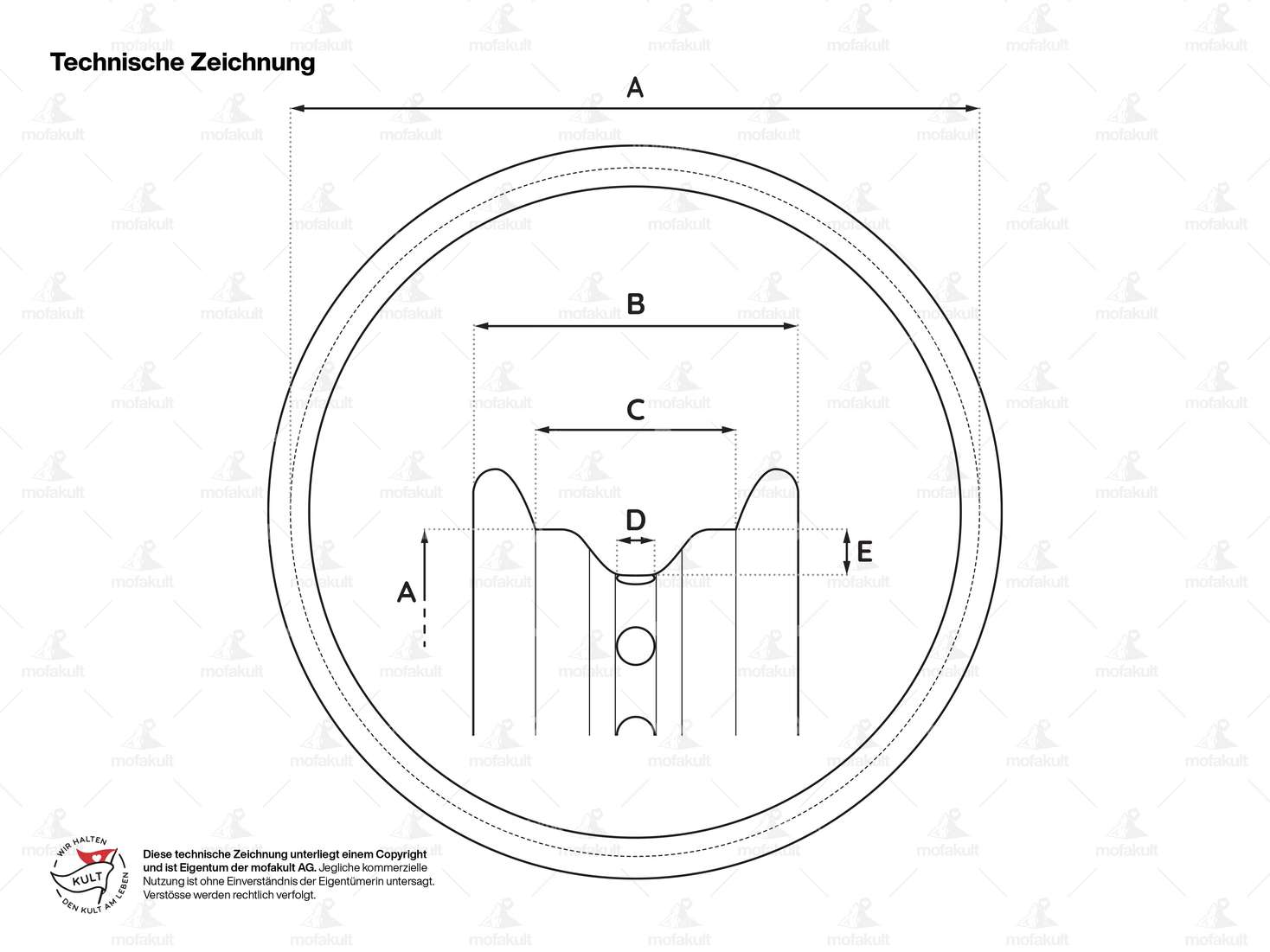 swiing® revival Anneau de jante 1.20 x 19" (37 mm) Alu noir anodisé Carousel Image 4