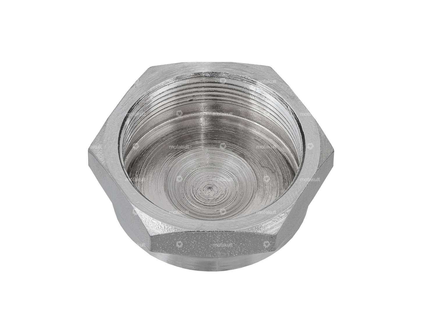 Écrou de pivot de fourche M26x1 fermé bas Plaque de fourche Chrome Carousel Image 2