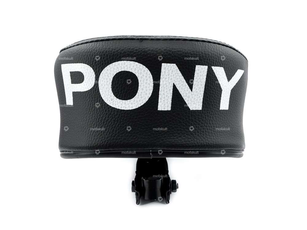 Selle "PONY" inscription noire Carousel Image 4