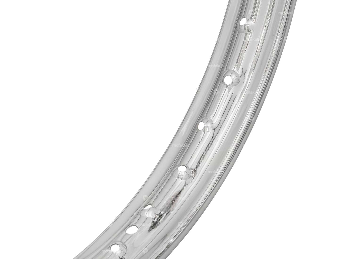 Rim ring 1.50 x 19" (56 mm) chrome large nipple holes Carousel Image 2