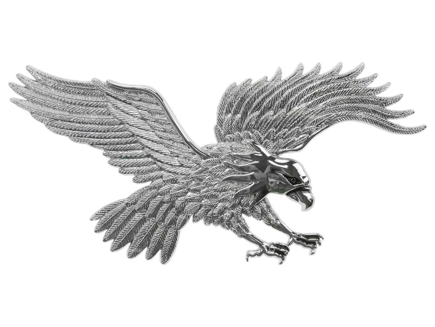 Emblème Aigle chromé géant (film adhésif) Carousel Image 1