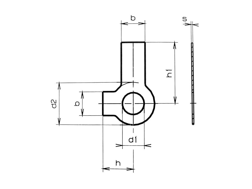 M12 locking plate 2 tabs Carousel Image 2