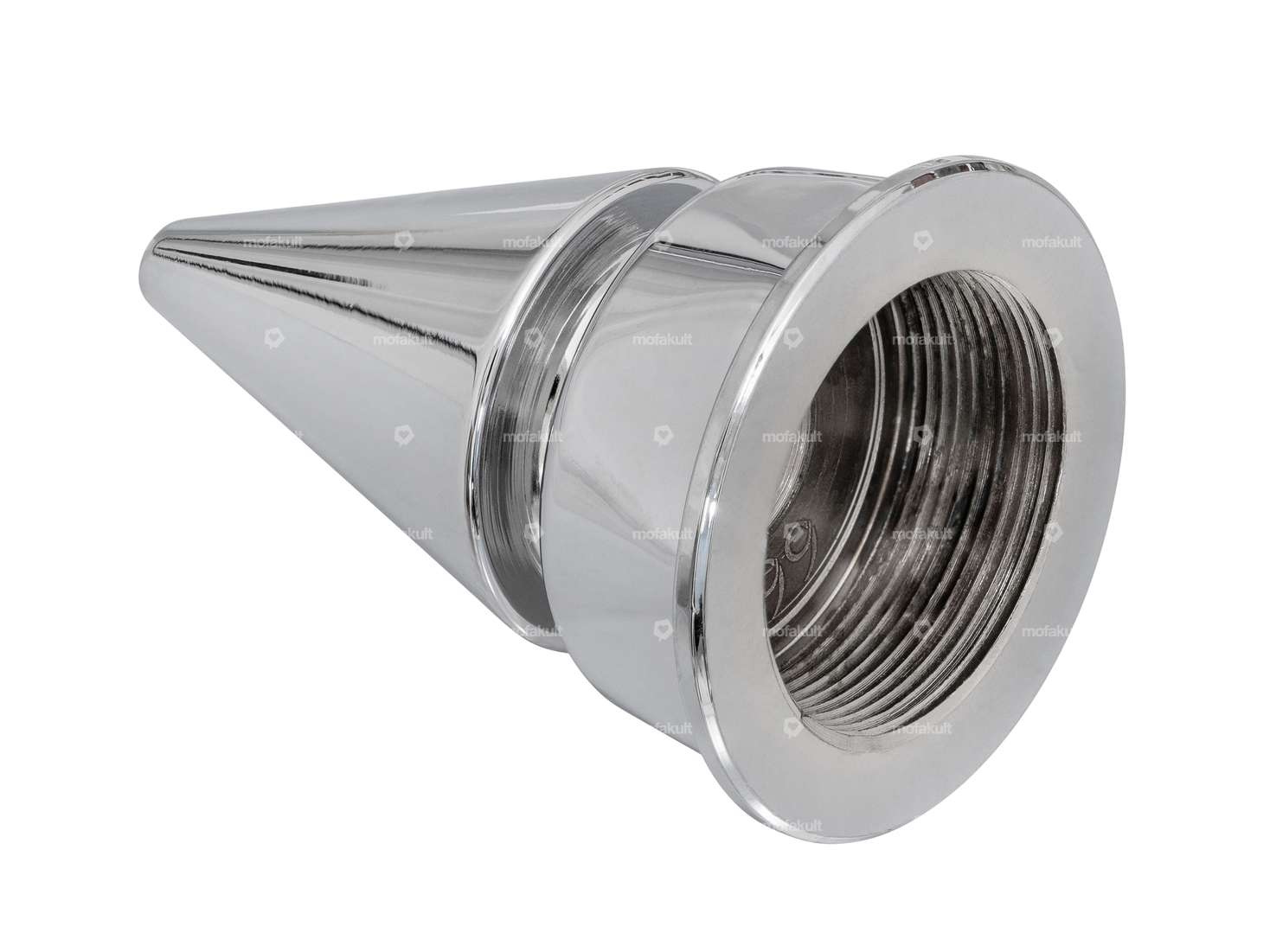 66HEROES Écrou de pivot de fourche 1" / 24G fermé pointu Plaque de fourche Chrome Carousel Image 2