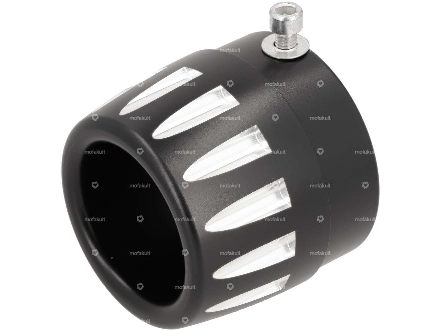 66HEROES Embout d'échappement CNC noir Carousel Image 1