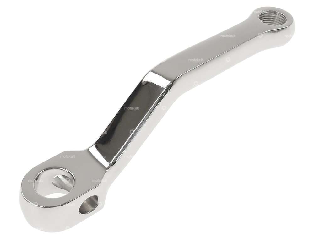 GPO pedal crank right chrome 157 mm strong cranked, angular Carousel Image 1