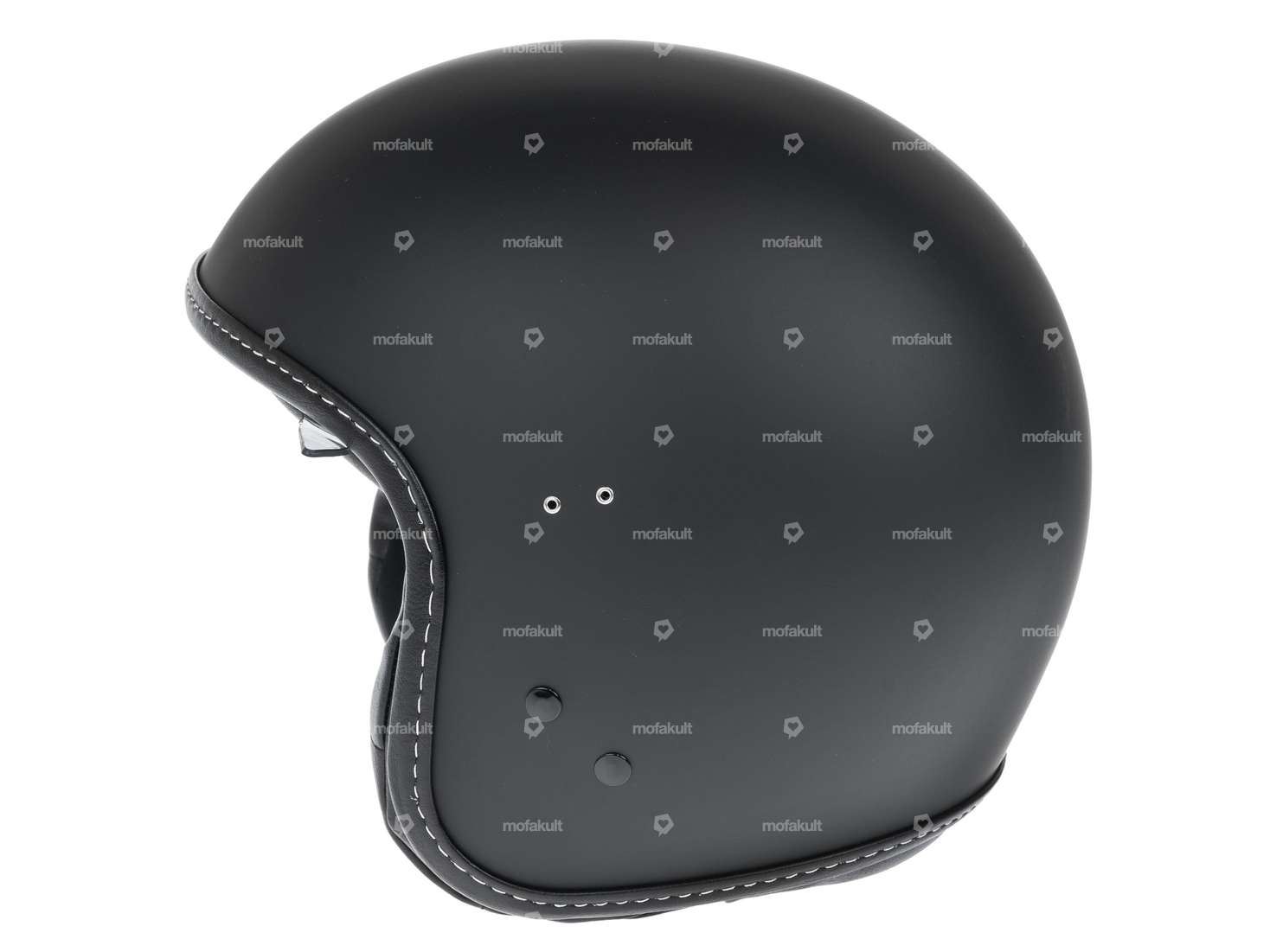 Casque jet Crazy noir mat (S / L) Carousel Image 3