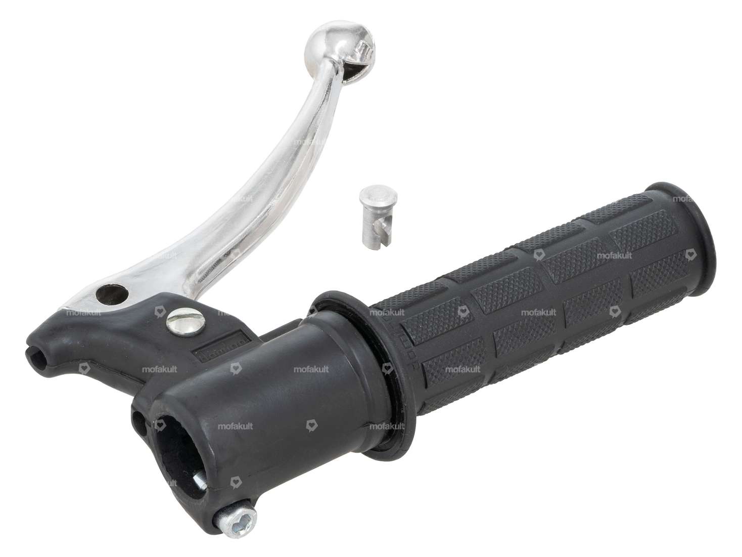 Poignée de gaz Domino en aluminium noir Carousel Image 2