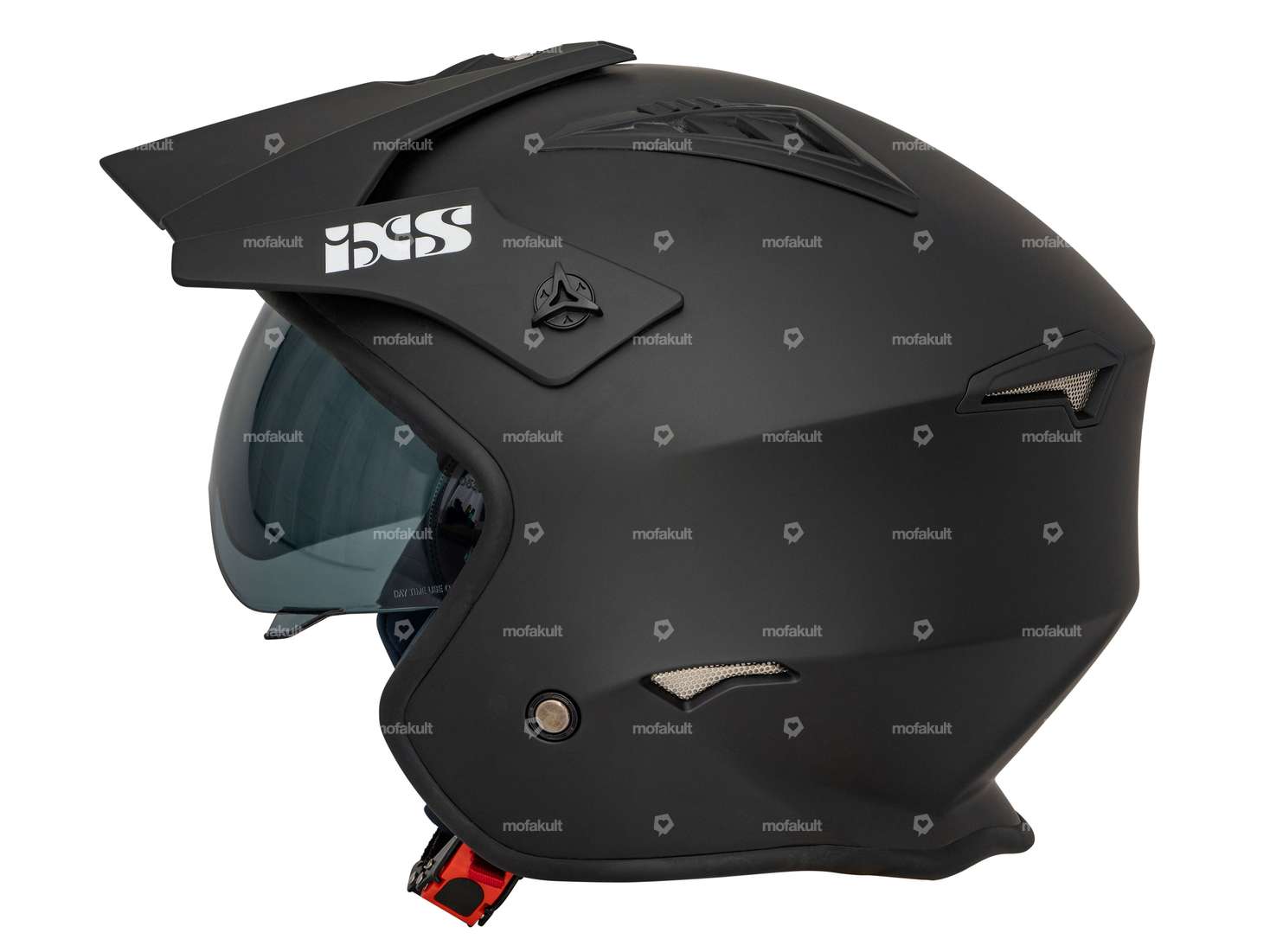 IXS Casque jet Enduro noir mat Carousel Image 2