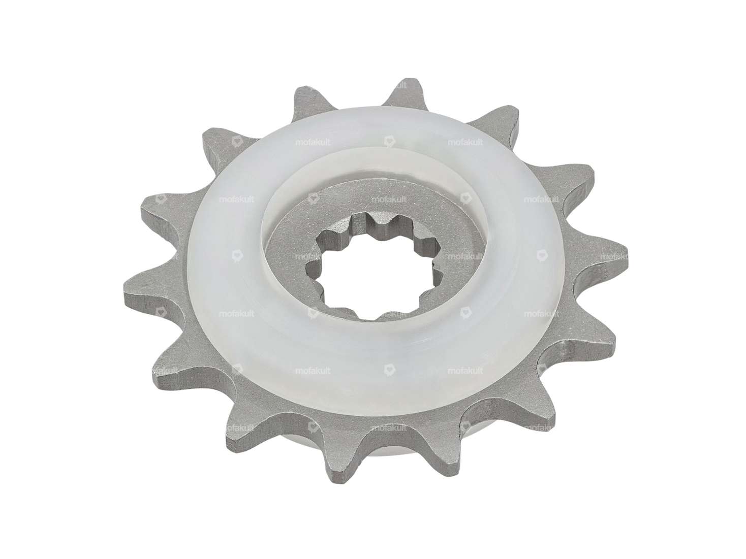 GPO pinion 14 teeth rubber pad white | Puch Carousel Image 2