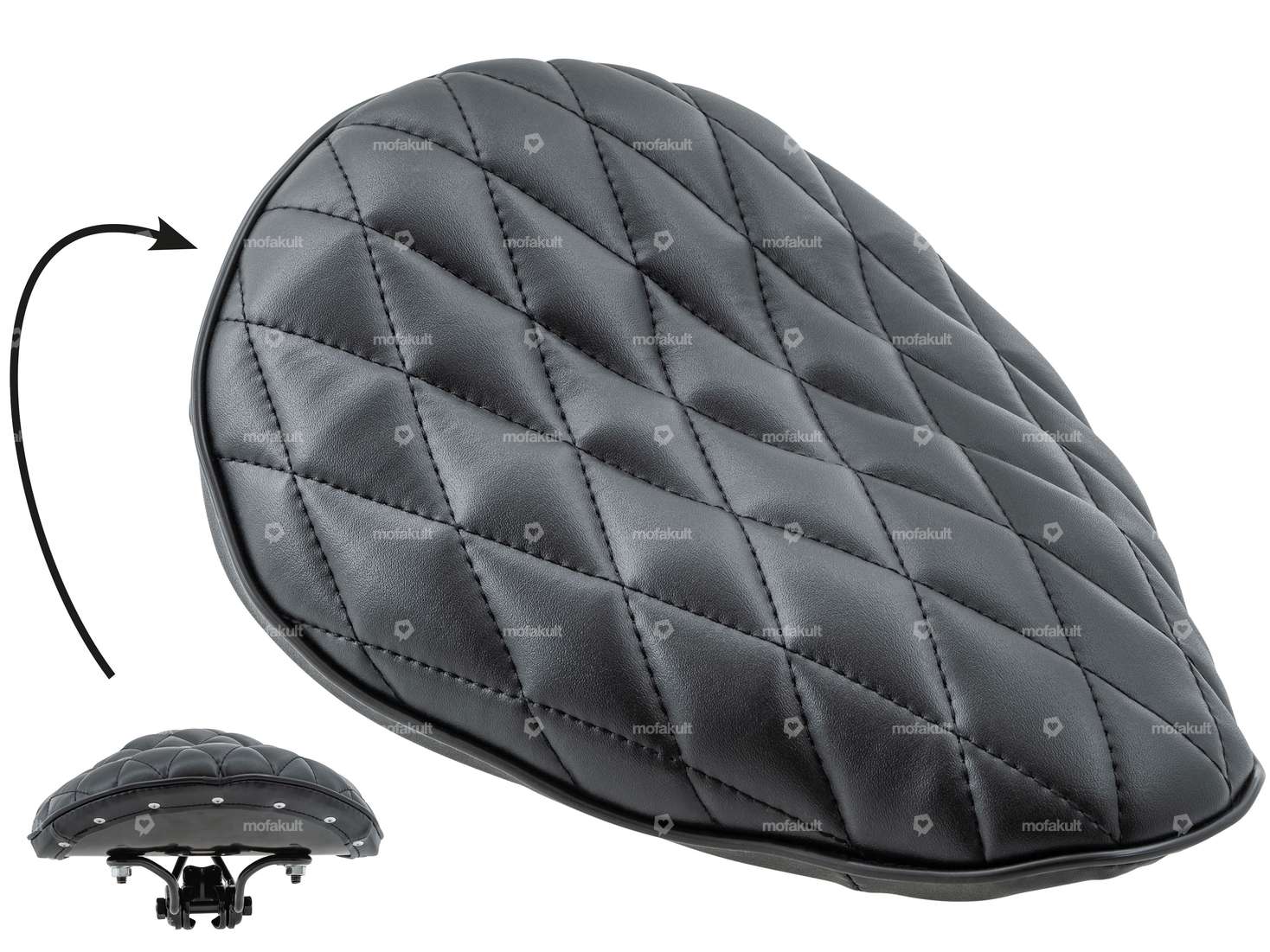 Sellette motif à carreaux noir Carousel Image 1