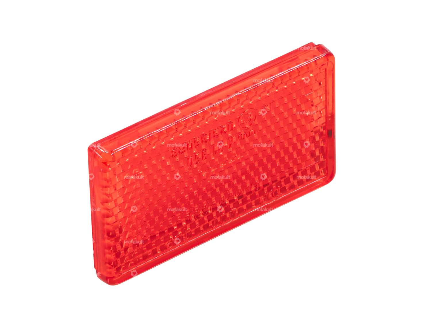 Réflecteur 62 x 36 mm rouge autocollant carré Carousel Image 1