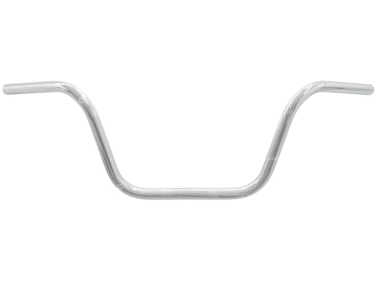 Guidon plaque de fourche 26 cm "fatbar" Ø 25 mm Chrome Carousel Image 1