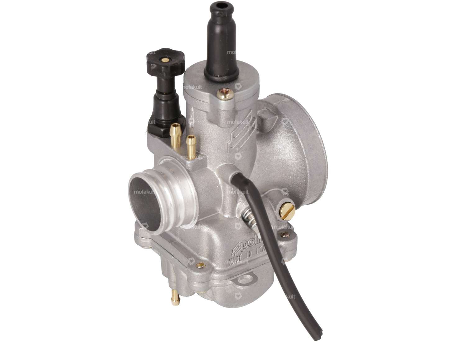 Carburateur Polini CP 19 mm (Handchoke) bride en caoutchouc Carousel Image 3